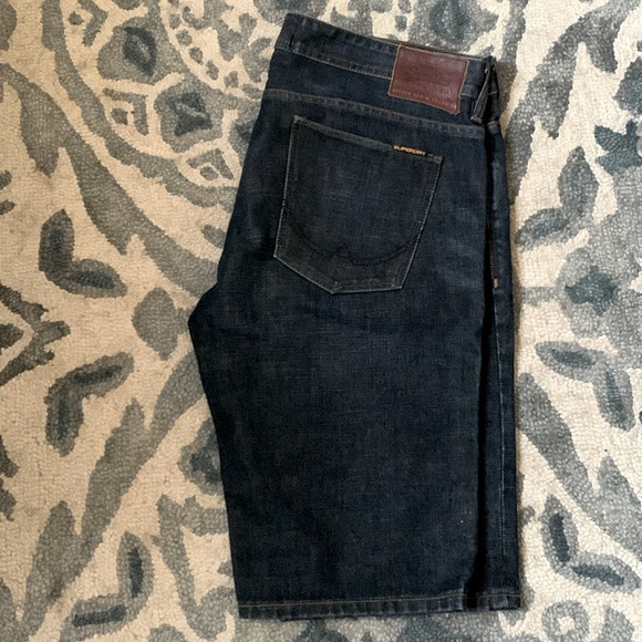 Vintage Super Dry jean shorts SZ 36W - Picture 1 of 7